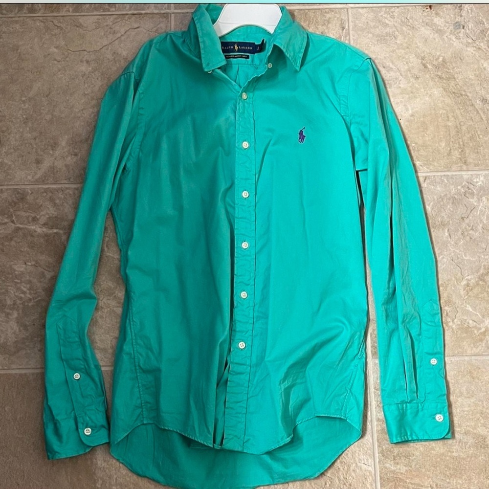 Polo by Ralph Lauren Men's Green Shirt